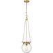 Calhoun 1 Light 9 inch Heritage Brass Pendant Ceiling Light