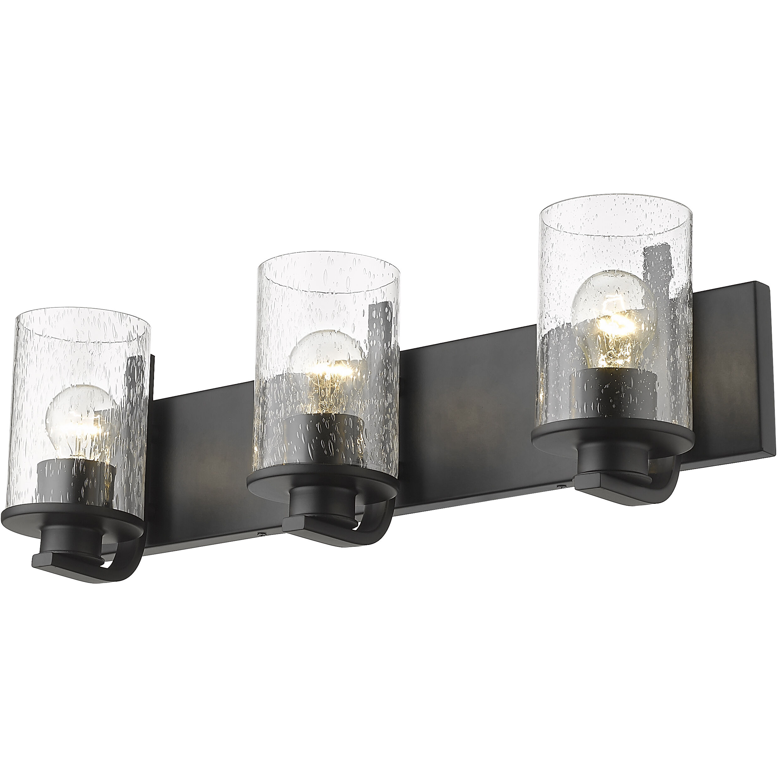 Beckett 3 Light 23 inch Matte Black Vanity Wall Light