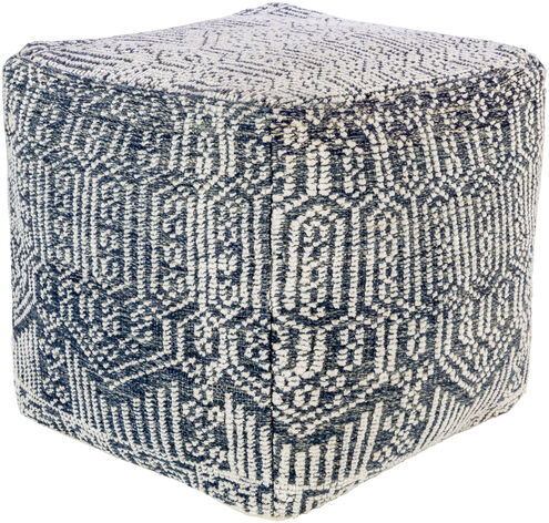 Nobel 18 inch Beige Pouf, Cube