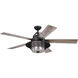 Charleston 56 inch New Bronze with Driftwood-Dark Maple Blades Ceiling Fan