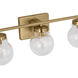 Renny 3 Light 24 inch Satin Brass Wall Bath Fixture Wall Light