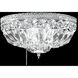 Gallery 1 Light 12 inch Silver Flush Mount Ceiling Light, Fan Kit Version