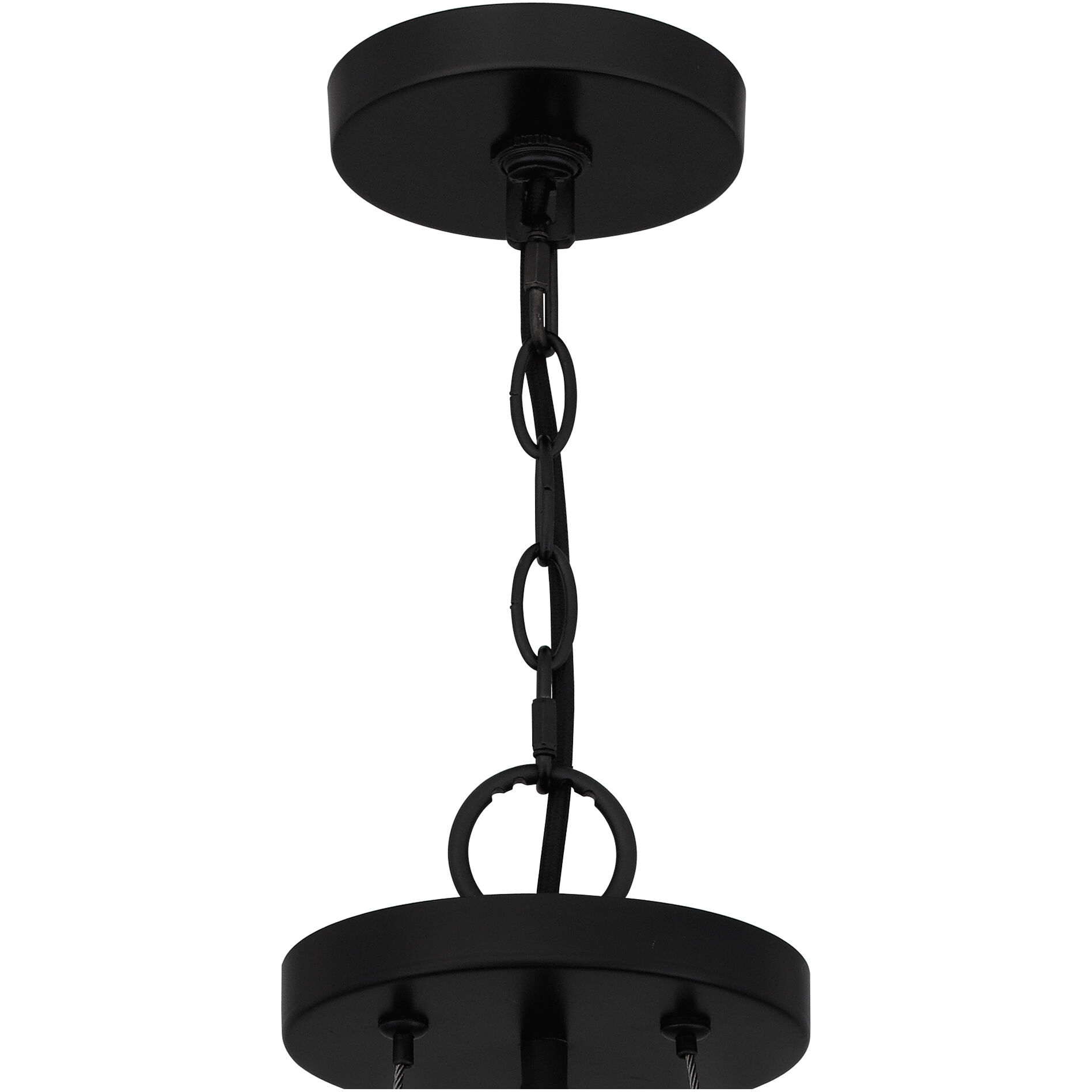 Shanghai 3 Light 20 inch Matte Black Pendant Ceiling Light
