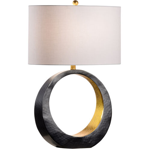 Wildwood 26 inch 100.00 watt Matte Black/Antique Gold Leaf Table Lamp Portable Light