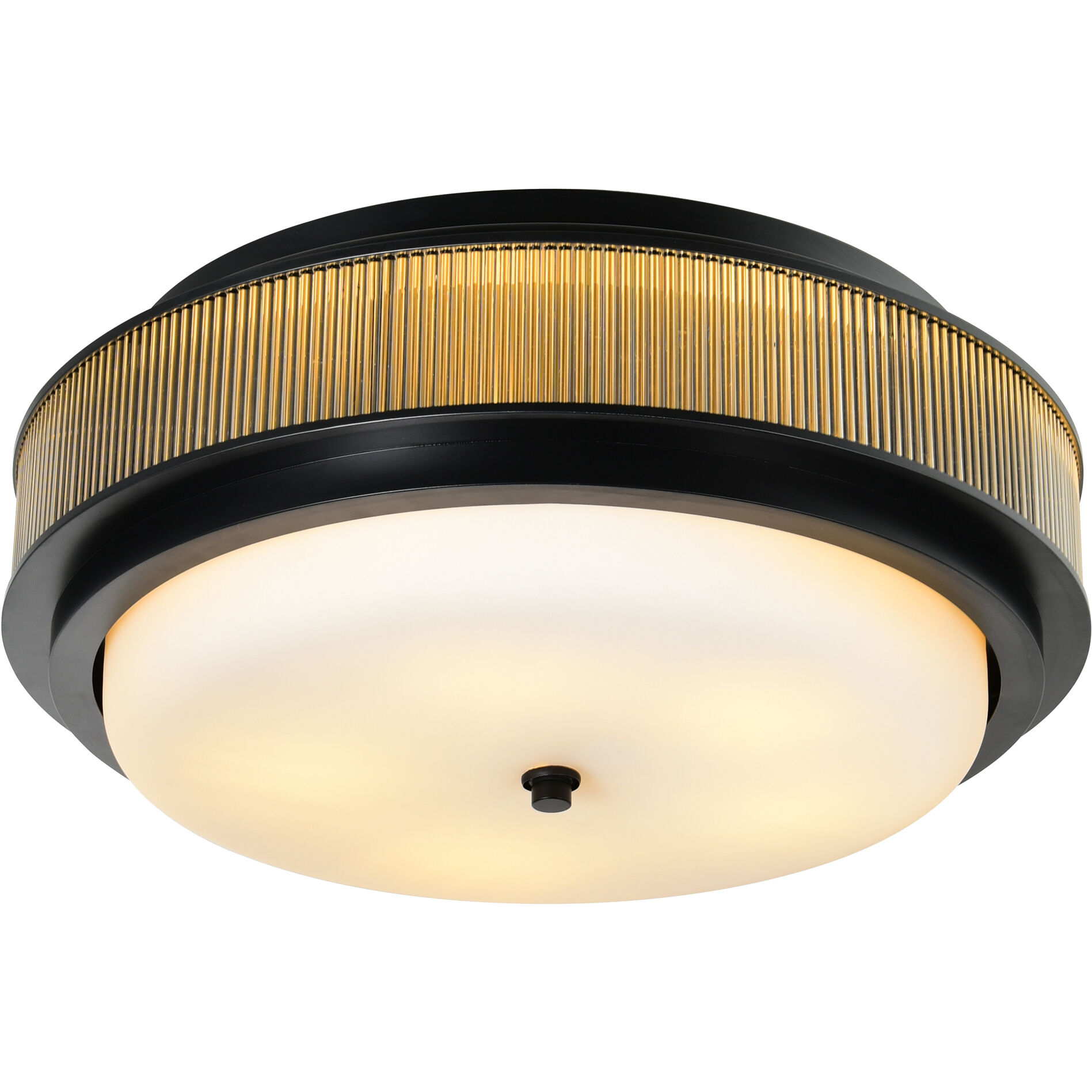 Valdivia 4 Light 18 inch Black Flush Mount Ceiling Light