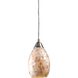 Capri 1 Light 5 inch Satin Nickel Pendant Ceiling Light