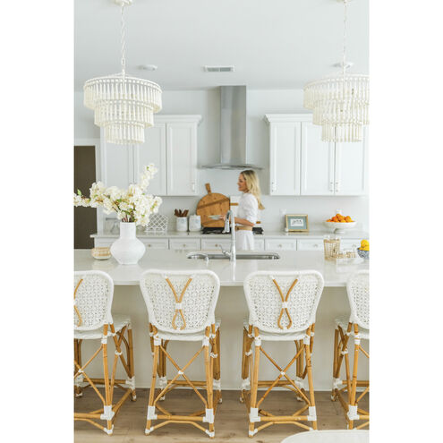 Tiana 3 Light 20.5 inch Matte White Chandelier Ceiling Light
