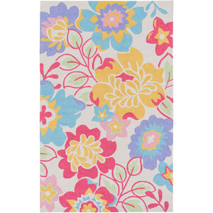 Peek-A-Boo 90 X 60 inch Yellow and Pink Area Rug, Poly Acrylic