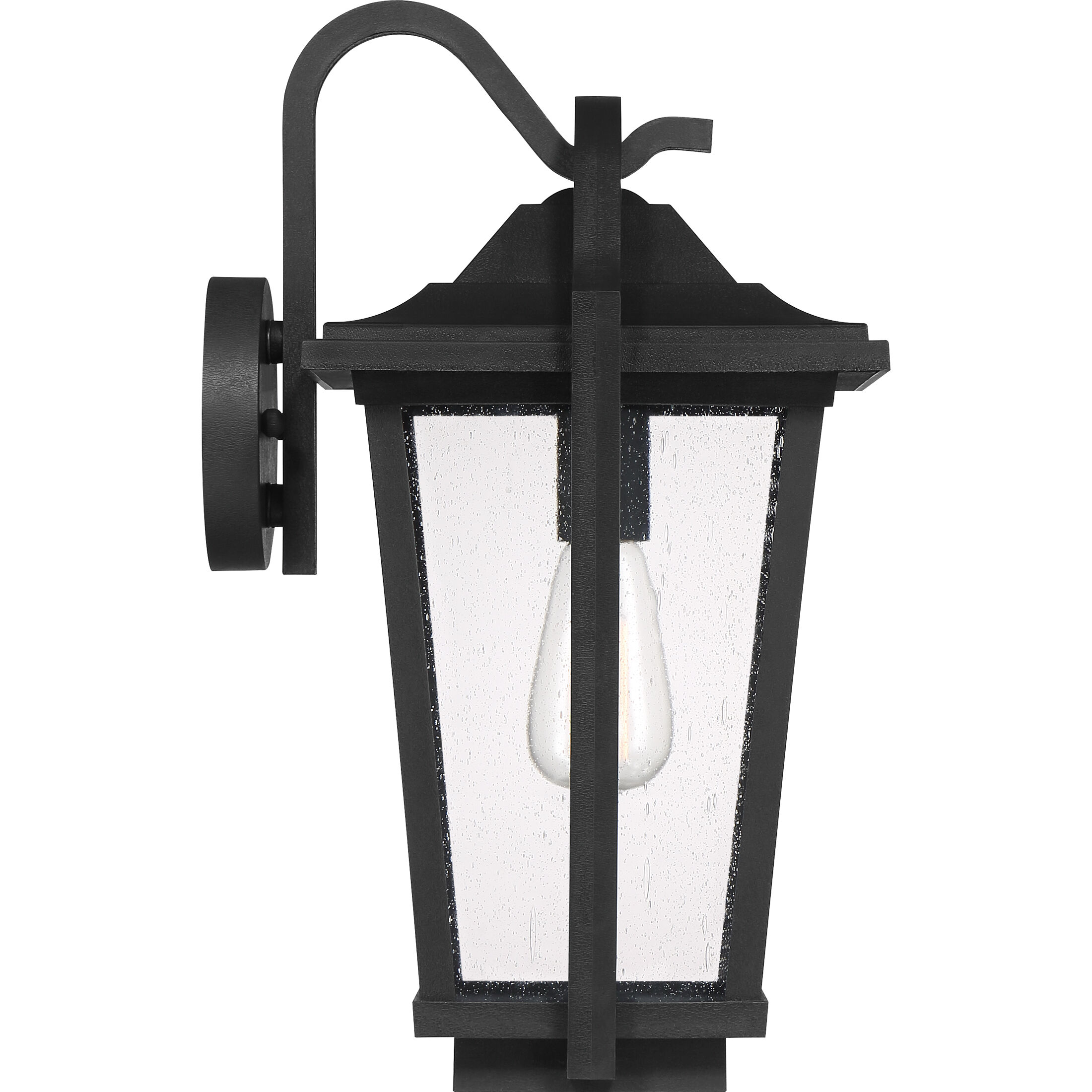 Darius 1 Light 18 inch Earth Black Outdoor Wall Light