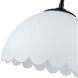 Dorinda 1 Light 12.25 inch Matte Black Pendant Ceiling Light