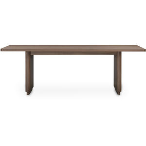 Round Off 88 X 39 inch Brown Dining Table, Small