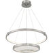 Mayer LED 28 inch Antique Nickel Chandelier Ceiling Light