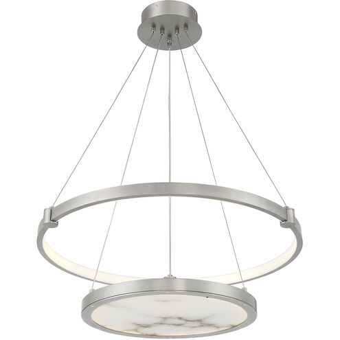 Mayer LED 28 inch Antique Nickel Chandelier Ceiling Light