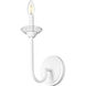 Allistair Wall Sconce Wall Light in Textured White