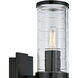 Stripe Sconce Wall Light in Matte Black