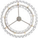 Ciara 27 inch 60.00 watt Peruvian Silver Chandelier Ceiling Light
