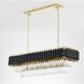 Canada LED 12 inch Black and Gold Chandelier Ceiling Light