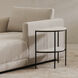 Lazlo 23.5 X 22 inch White Accent Table