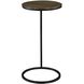 Brunei 24 X 13 inch Aged Black and Antique Gold Accent Table