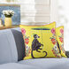 Maharaja Monkey 24 X 6 inch Yellow Pillow
