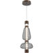 Bolla LED 28 inch Burnished Bronze Pendant Ceiling Light in Smoke, Mandrel