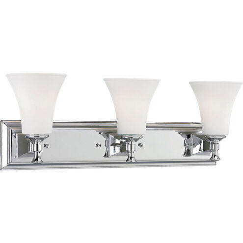 Fairfield 3 Light 25 inch Polished Chrome Bath Vanity Wall Light