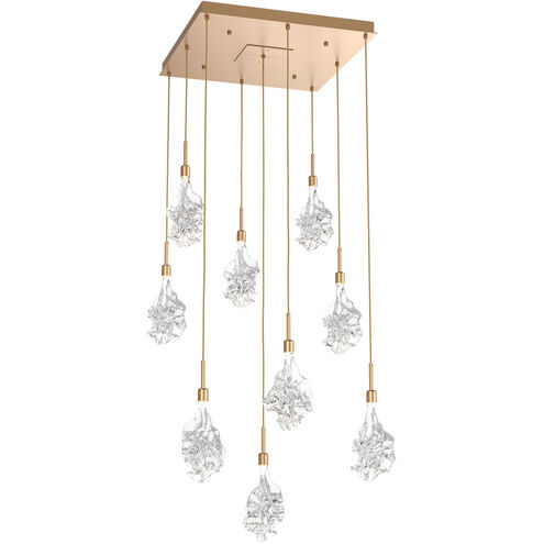 Blossom LED 27.3 inch Novel Brass Chandelier Ceiling Light in 2700K LED, Multi-Port