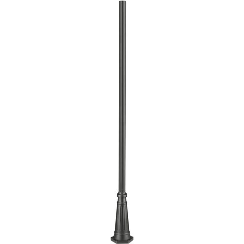 Outdoor Post Black Outdoor Posts + Hardware in 8