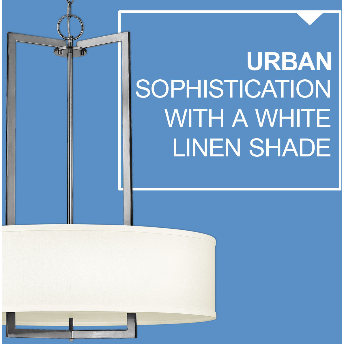 Hampton 3 Light 26 inch Antique Nickel Indoor Chandelier Ceiling Light in Non-LED