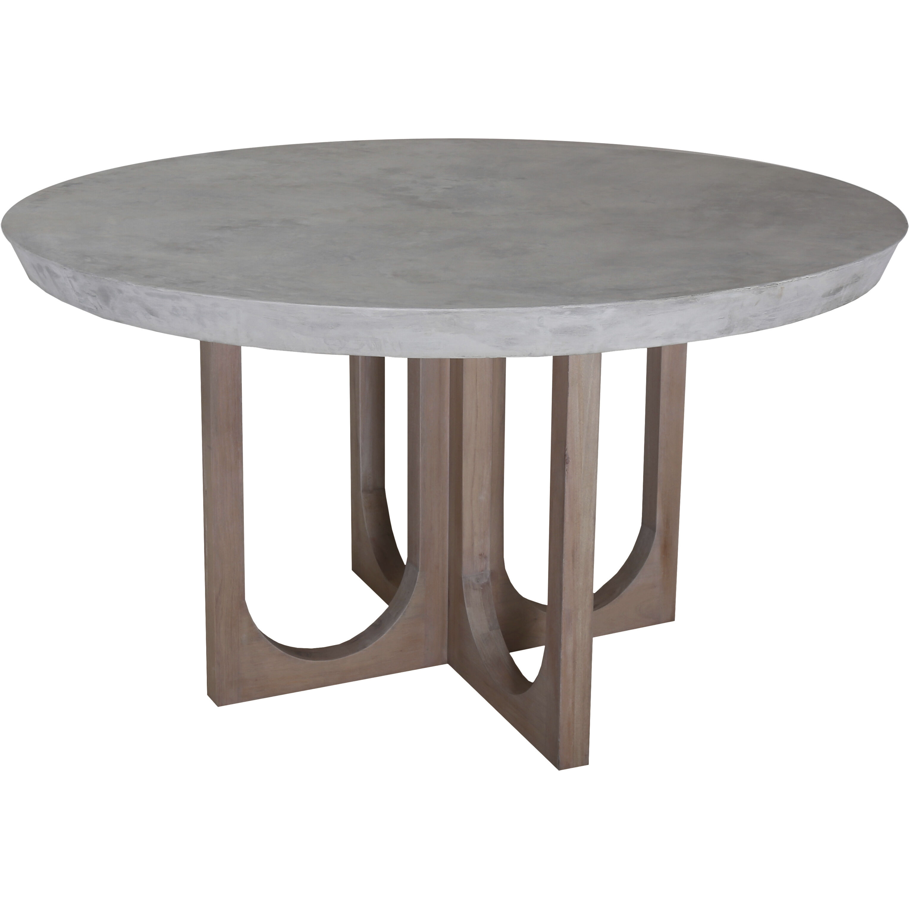 Innwood 54 X 54 inch Polished Concrete with Natural Dining Table