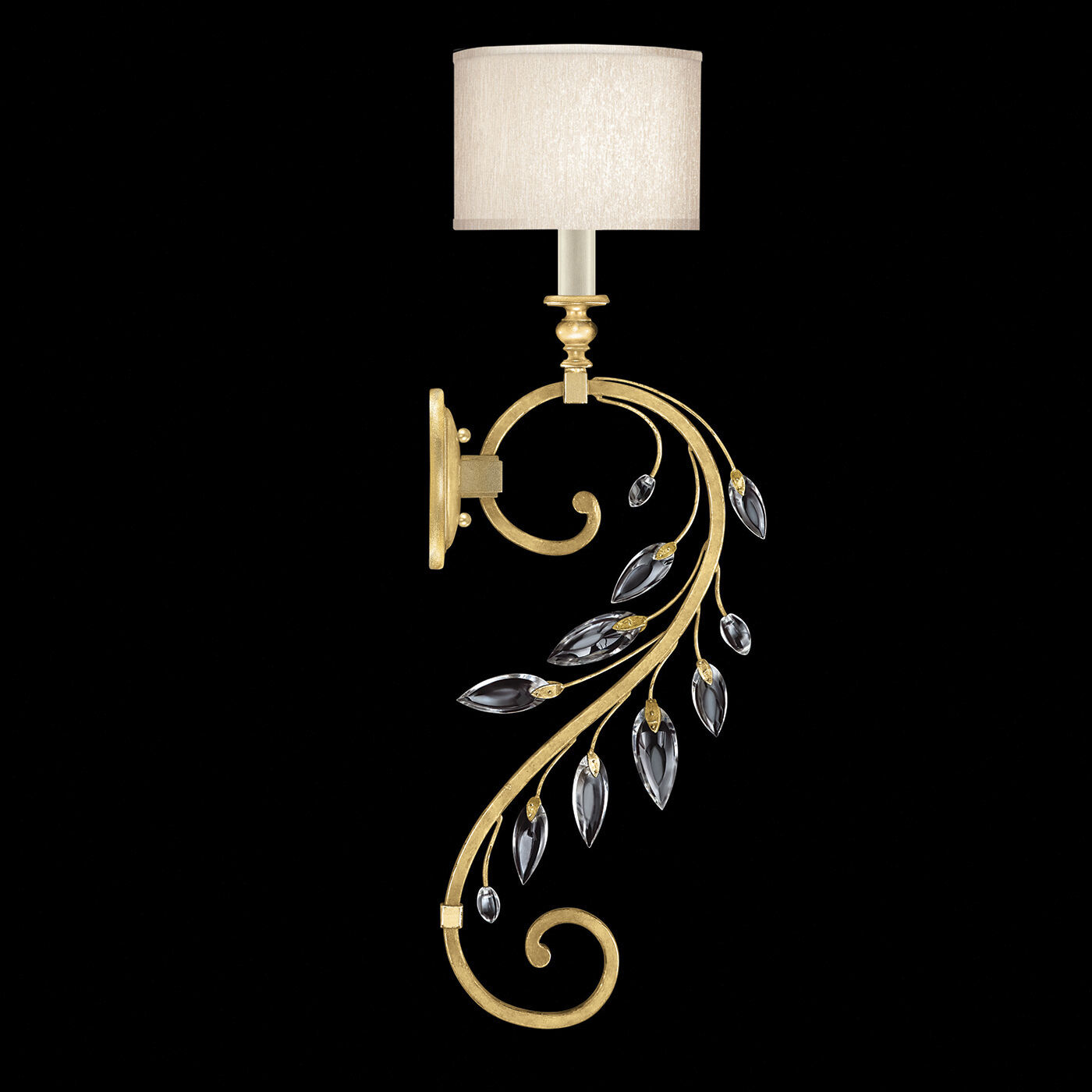 Crystal Laurel Sconce Wall Light