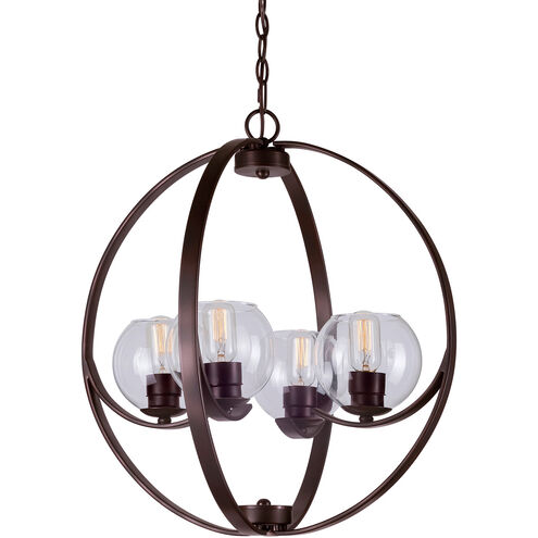 Frankie 4 Light 22 inch Antique Bronze Foyer Pendant Ceiling Light