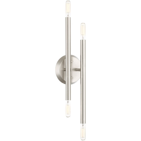 Soho 4 Light 5 inch Brushed Nickel ADA Sconce Wall Light