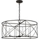 C&M by Chapman & Myers Beatrix 4 Light 30 inch Aged Iron Lantern Pendant Ceiling Light