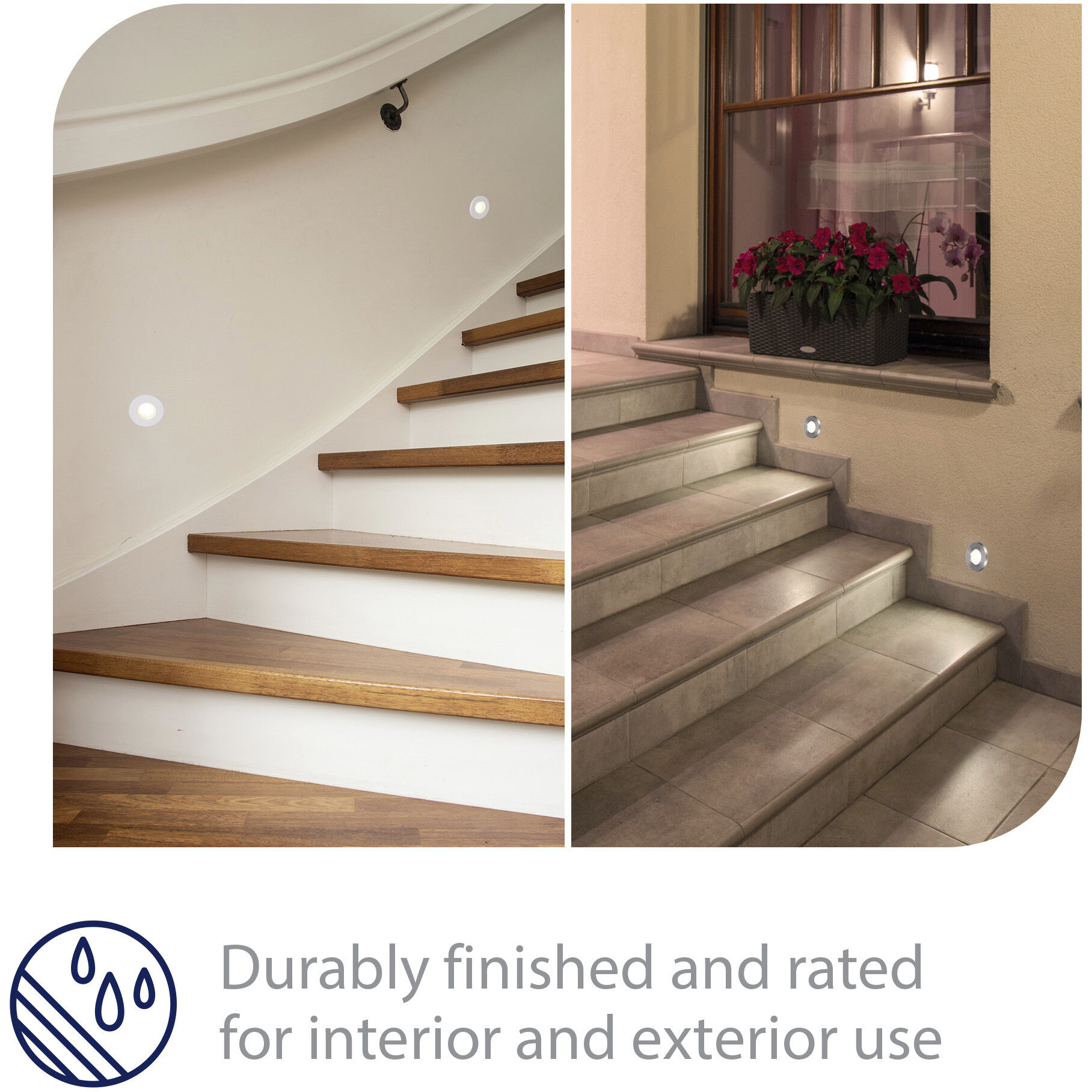 Tyler 120 3.8 watt White Step and Wall Lighting in Amber, WAC Lighting