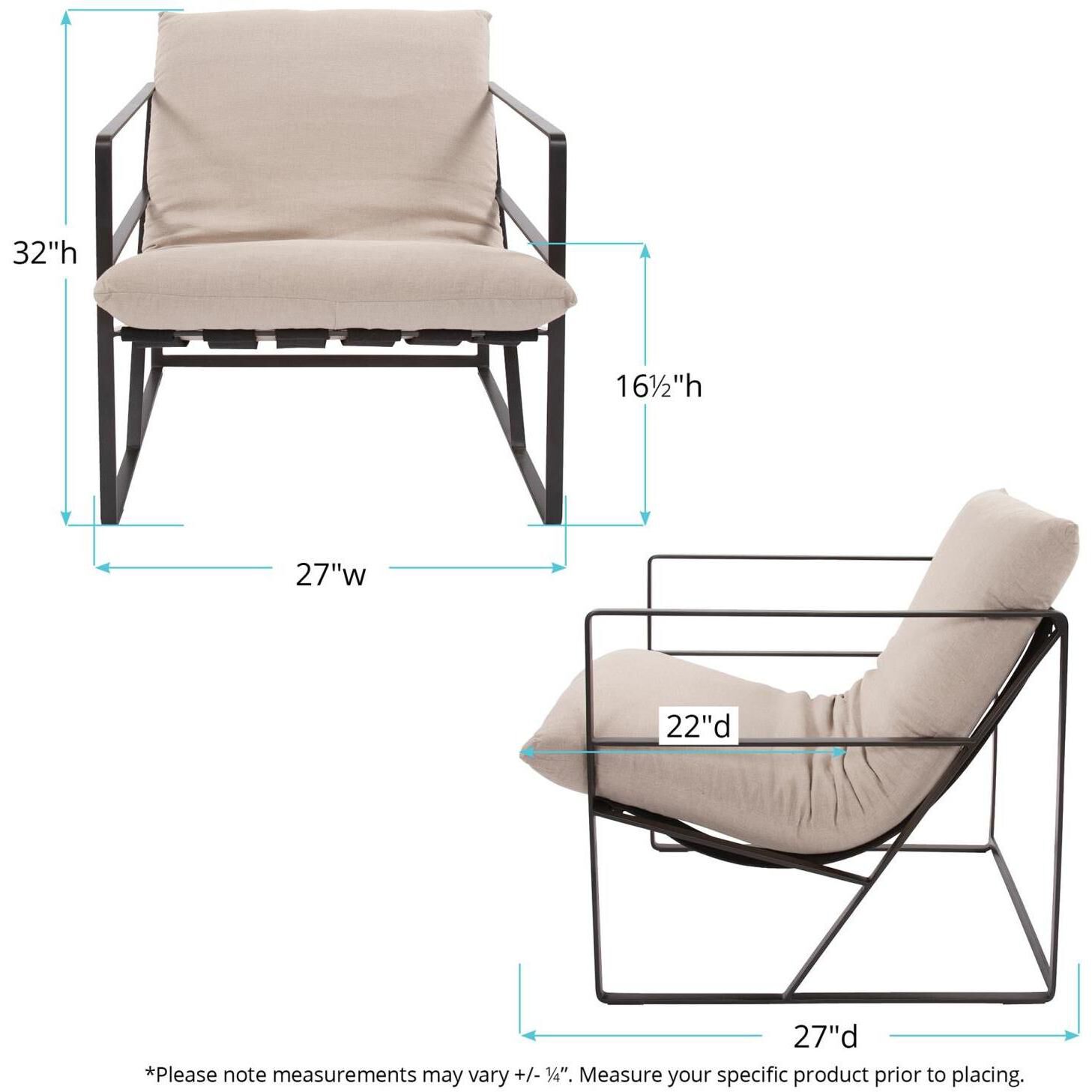 Ladue Natural/Black Chair