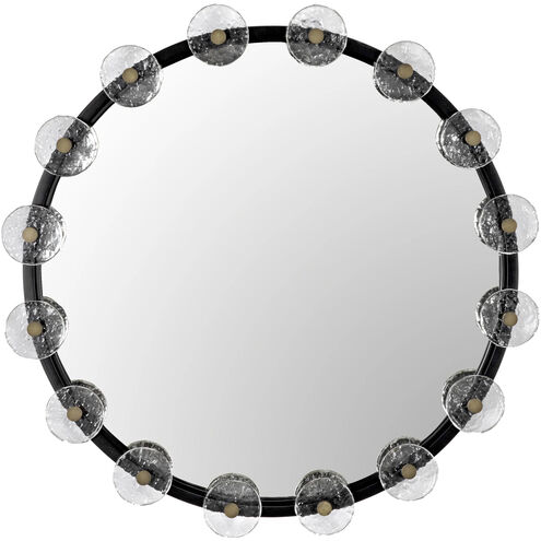 Moira 33 X 33 inch Matte Black Mirror