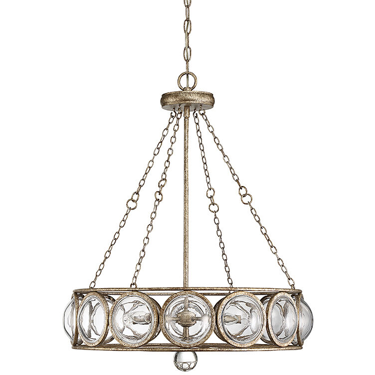 Warwick 5 Light 24 inch Brittannia Gold Chandelier Ceiling Light