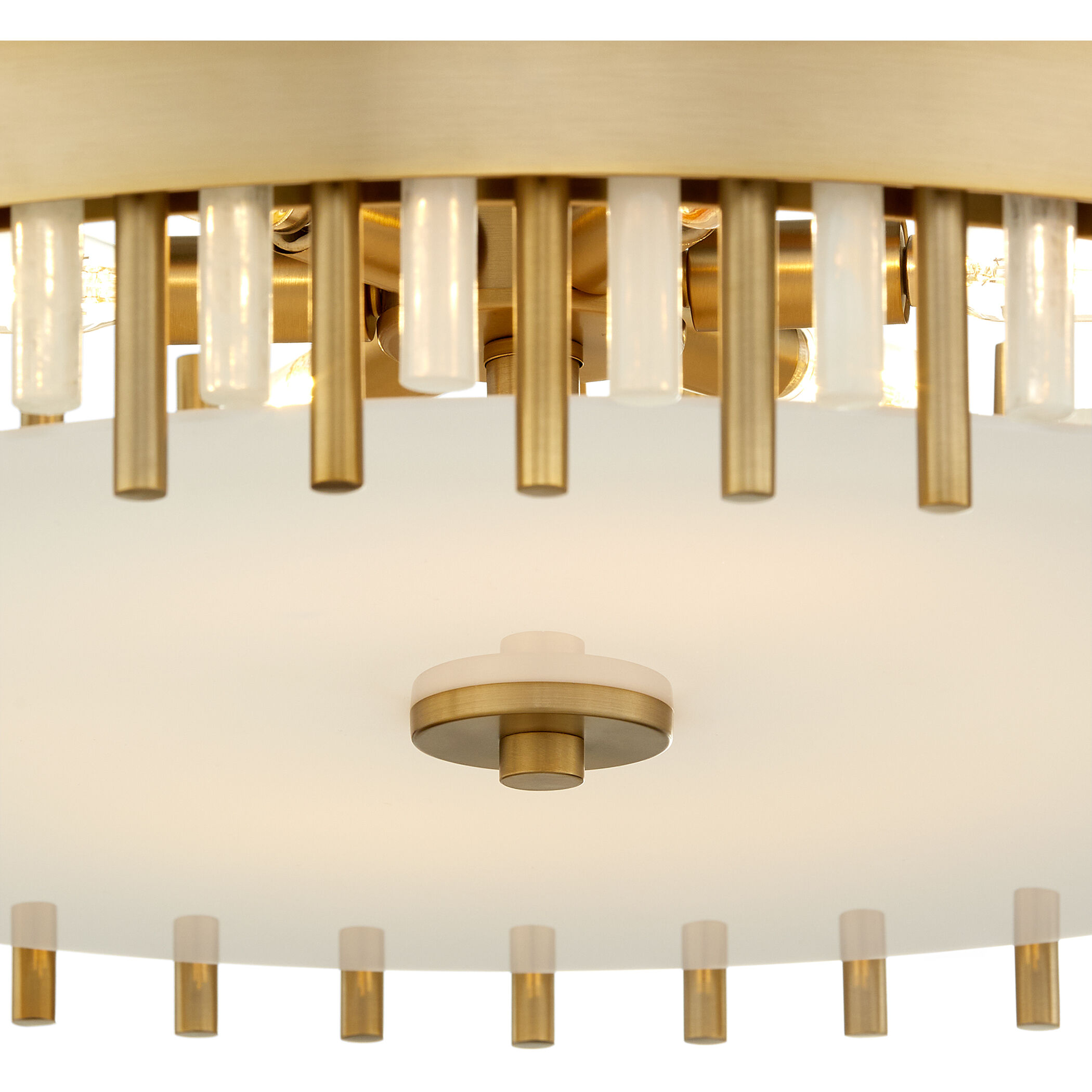 Cassio 6 Light 28 inch Aged Brass Pendant Ceiling Light