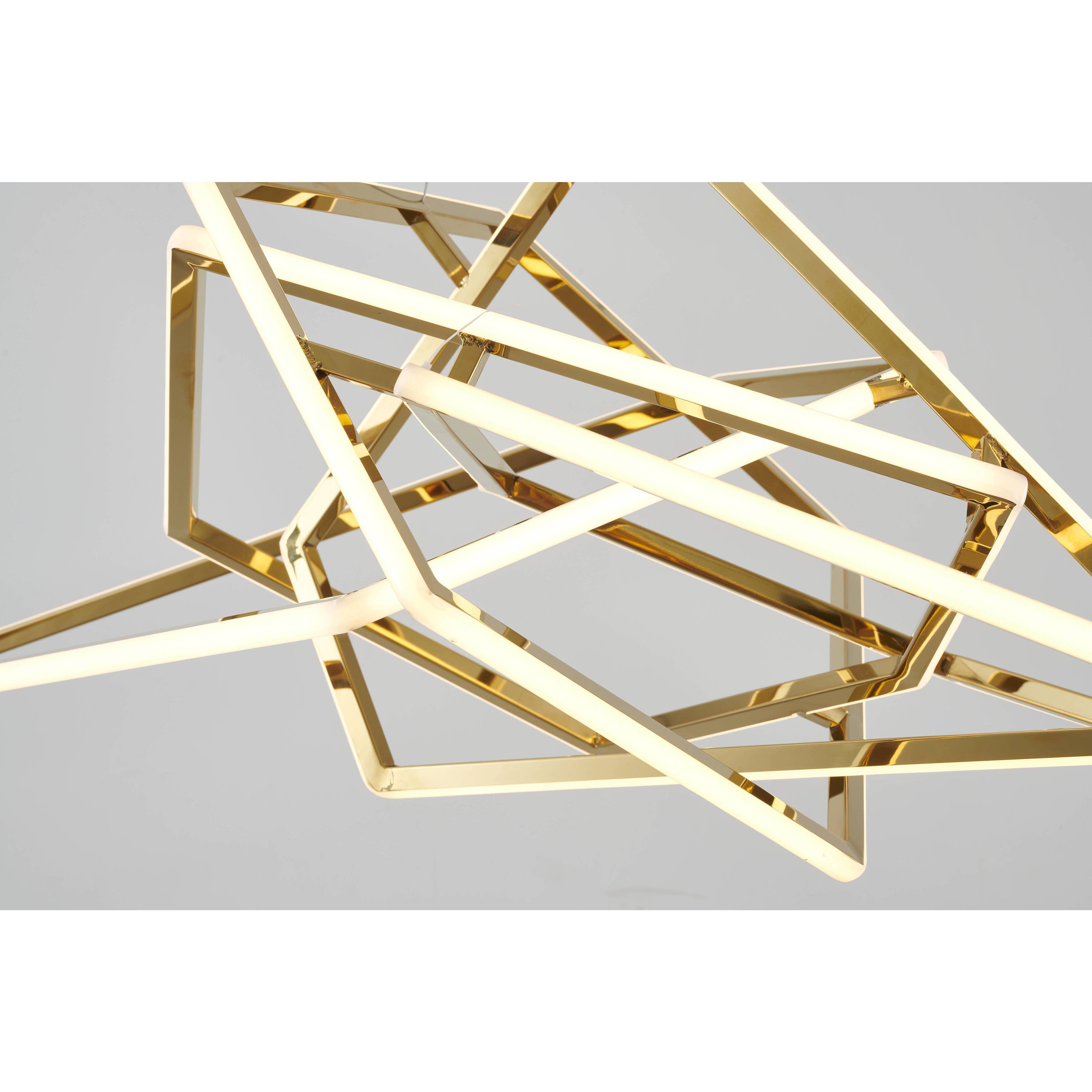 Canada LED 25.6 inch Gold Chandelier Ceiling Light