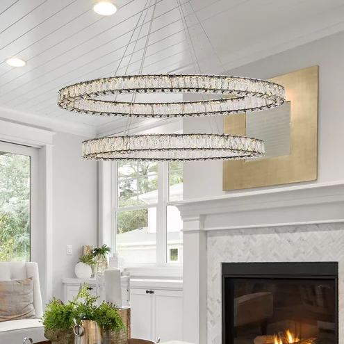 Monroe 2 Light 48 inch Black Pendant Ceiling Light