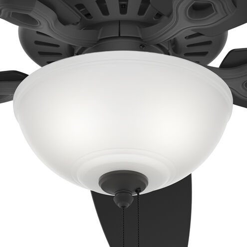 Builder 52 inch Matte Black with Matte Black/Greyed Walnut Blades Ceiling Fan