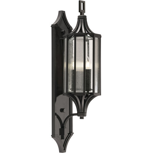 Bristol 3 Light 32.4 inch Black Outdoor Wall Mount