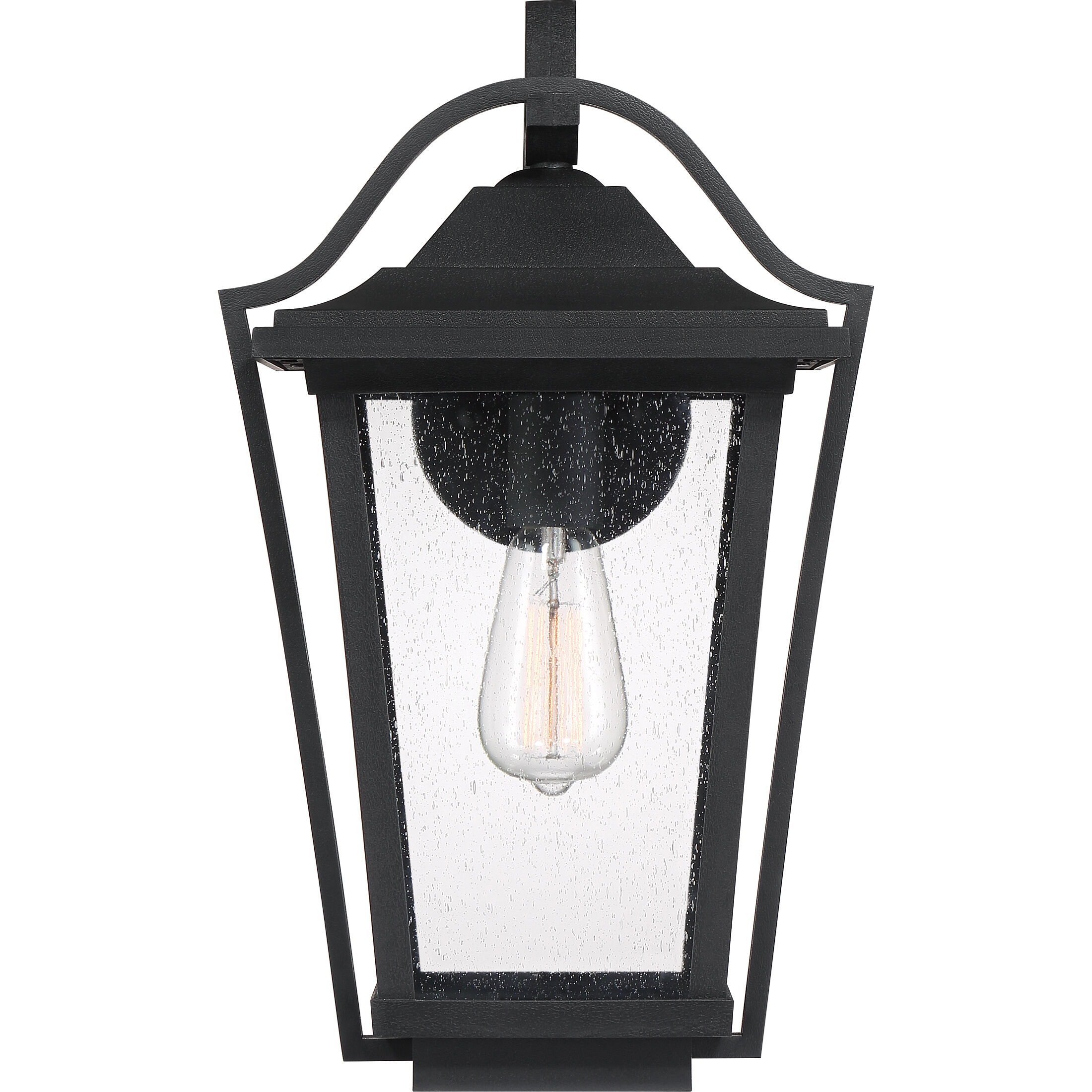 Darius 1 Light 18 inch Earth Black Outdoor Wall Light