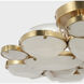 kate spade new york Lloyd 3 Light 13 inch Soft Brass Round Flush Mount Ceiling Light in Alabaster, Medium
