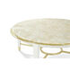 Judith Leiber Couture 42 X 42 inch Feather / Solstice / Polished Brass Cocktail Table, Wooden