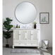 Rhodes 48 X 48 X 35 inch Antique White and Brushed Nickel Vanity Sink Set