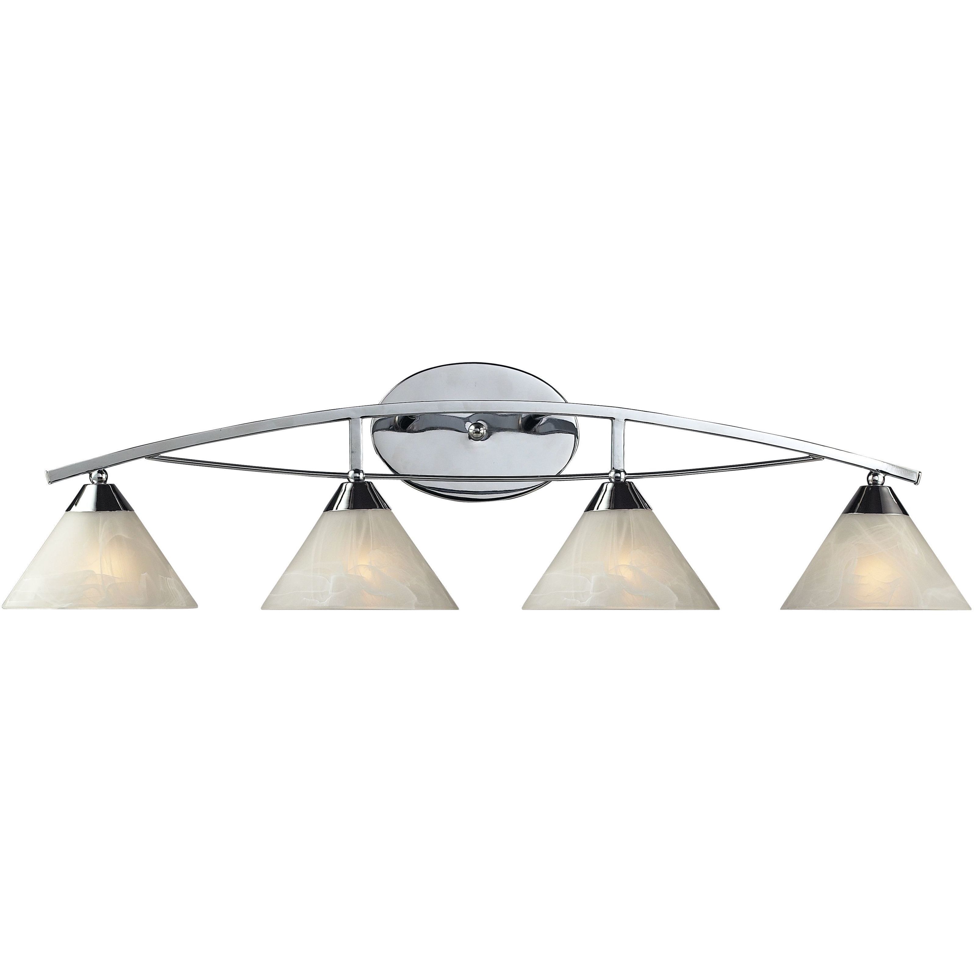 Elysburg 4 Light 36 inch Polished Chrome Vanity Light Wall Light
