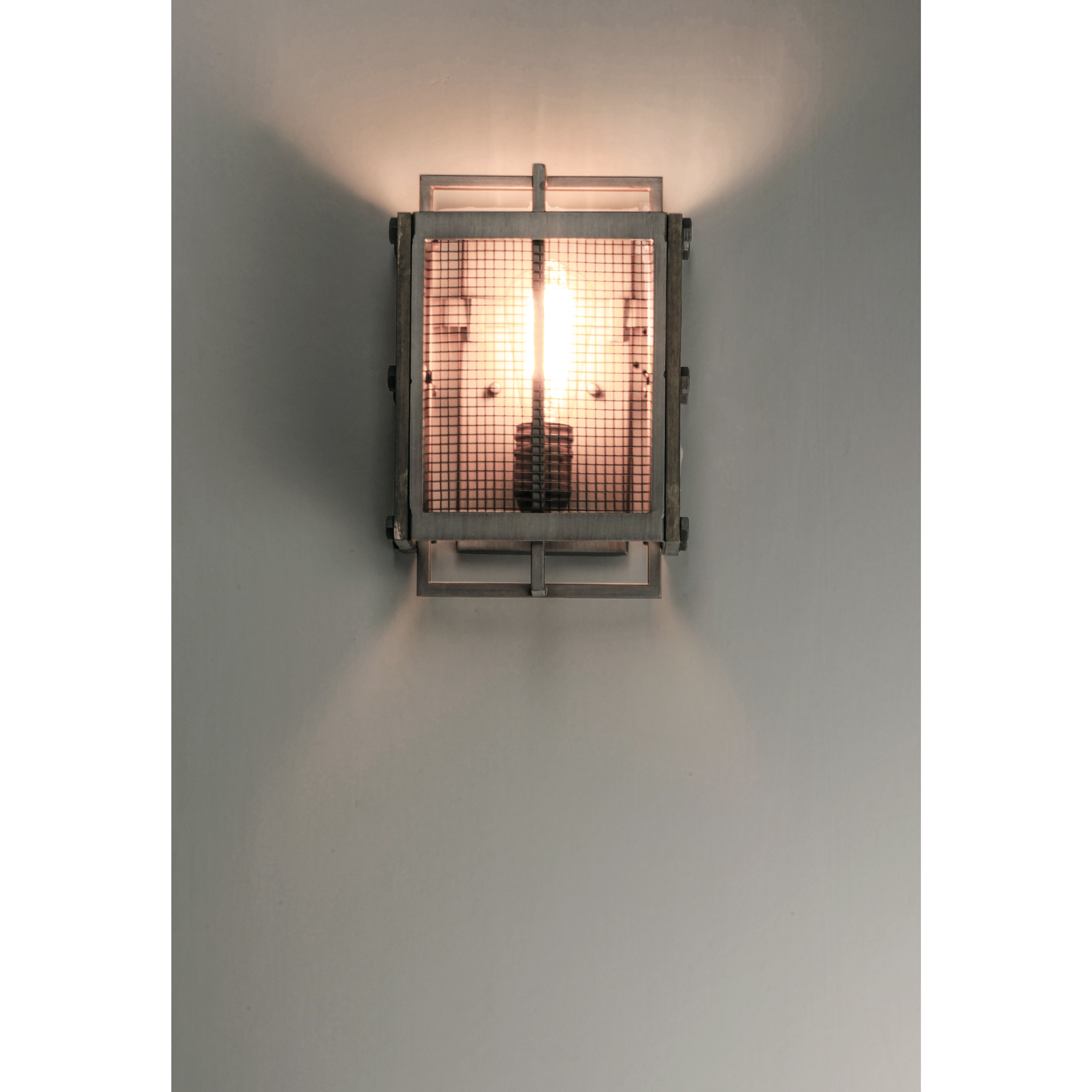 Outland 1 Light 8 inch Barn Wood/Weathered Zinc ADA Wall Sconce Wall Light