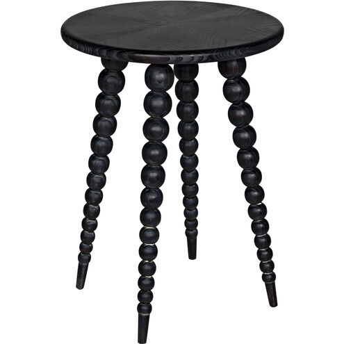 Rebecca 26.5 X 19.5 inch Cinder Black Side Table